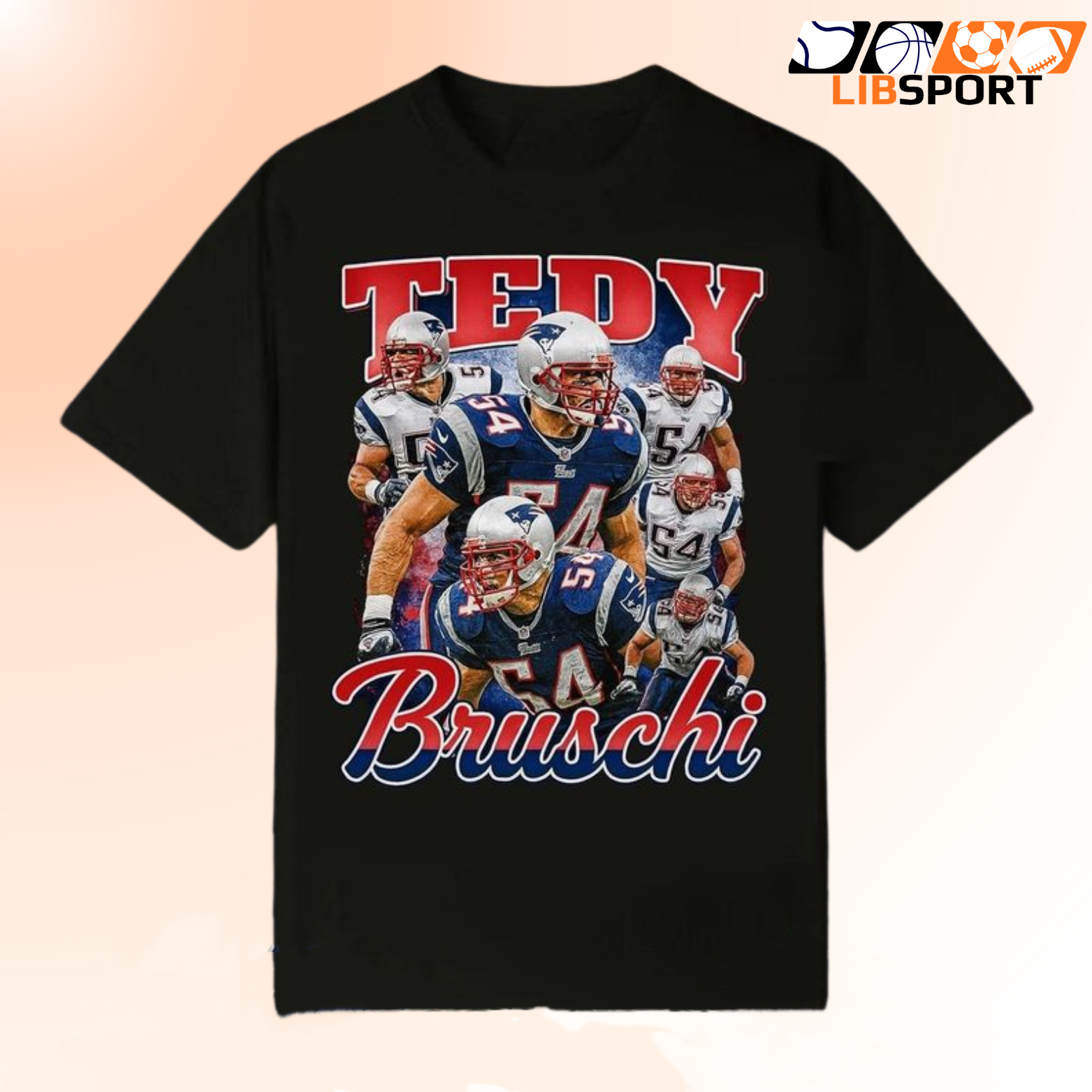 Tedy Bruschi Vintage Shirt, New England Patriots Nfl Unisex T-Shirt
